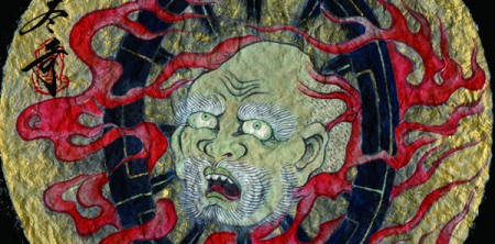 日本の妖怪「輪入道」