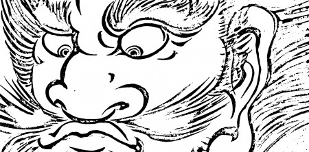 中国の鍾馗を描く